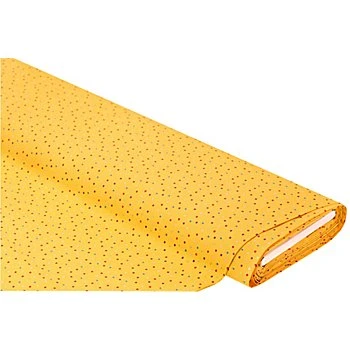 Tissu coton 'pois', jaune/multicolore, 2 mm Ø, série 'Lena'