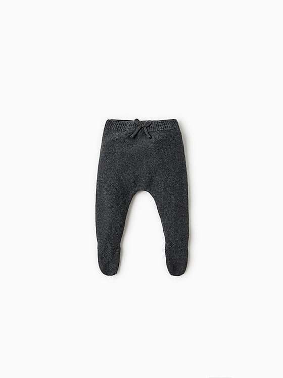 PANTALON AVEC PIEDS EN MAILLE