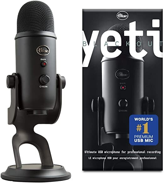 Blue Microphone Yeti Microphone USB, Blackout: Amazon.fr: Instruments de musique