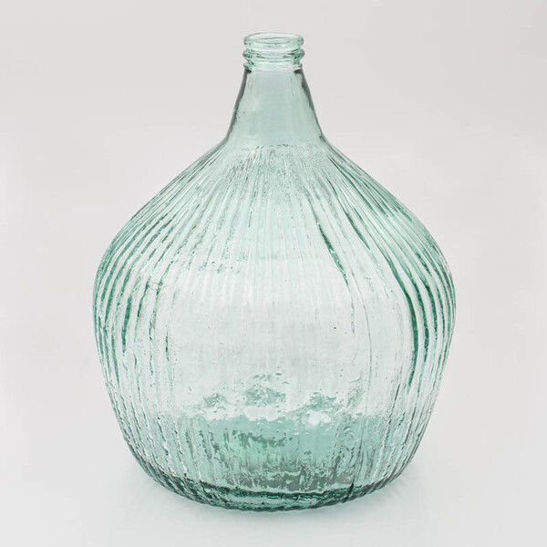Vase Dame Jeanne 'Jutta' 16L avec tige/herbe de pampa 