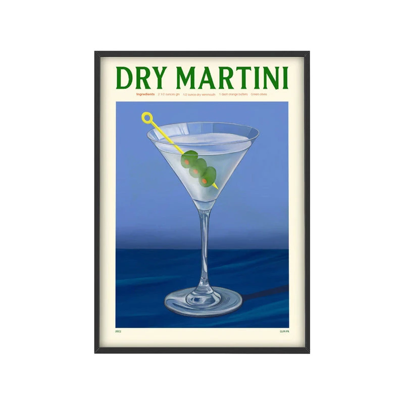 Affiche Cocktail - Elin PK - Dry Martini