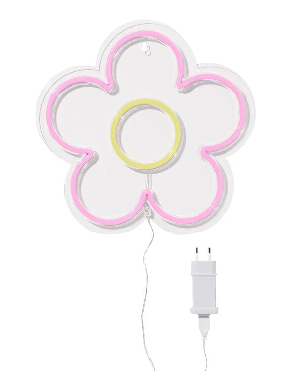 LED fluo fleur 30x30.8