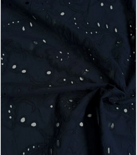 Broderie anglaise Jasmin - Navy