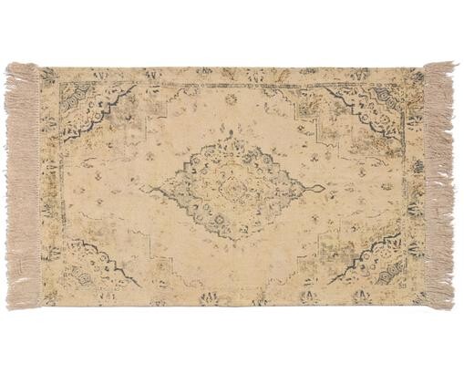 Tapis imprimé vintage à ornements Versalles