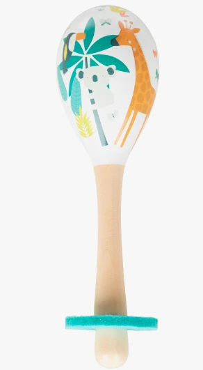 Grande maraca en bois crazy jungle