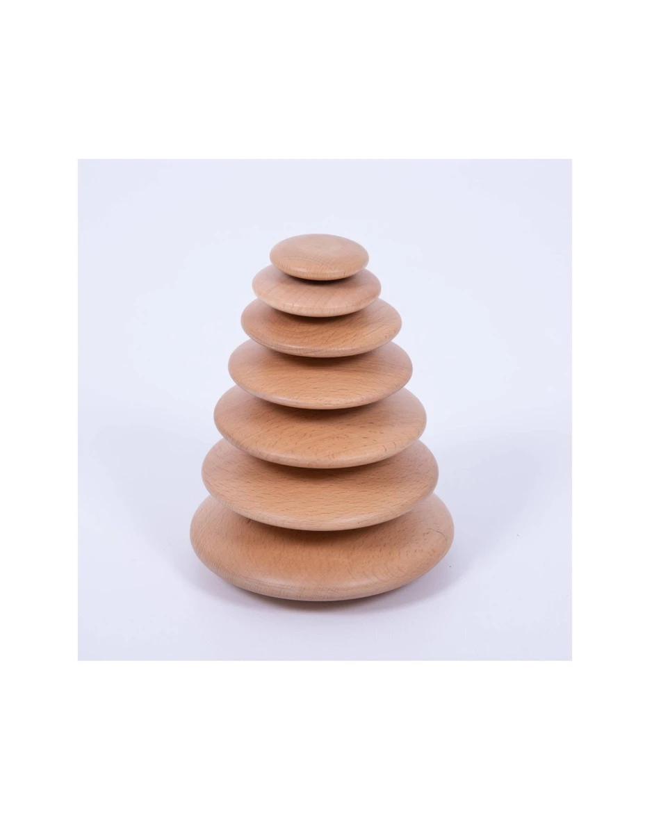 Set de 7 Sphères en bois naturel