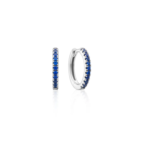 Earring Hoop Blue