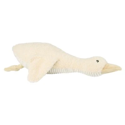 Peluche bruit blanc oie Liva blanc beige