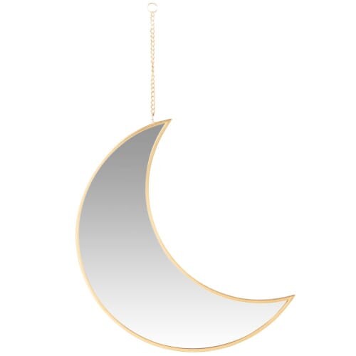 Déco murale en miroir et métal doré 21x33 | Maisons du Monde