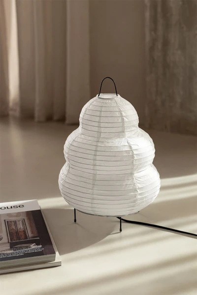 Lampe de table en papier de riz (↑34 cm) Gogian