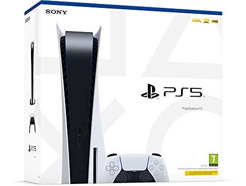 Sony, PlayStation 5 Édition Standard, PS5 avec 1 Manette Sans Fil DualSense, Couleur : Blanche
