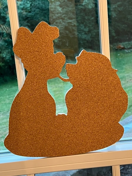 Lady and the Tramp Inspired Pin Board Corkboard - Pin Collector, Gift Item, Kids, Holiday | Gifts for her | Gifts for Him | Birthday | Dog.