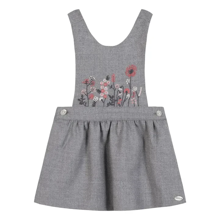 Robe Brodée | Gris