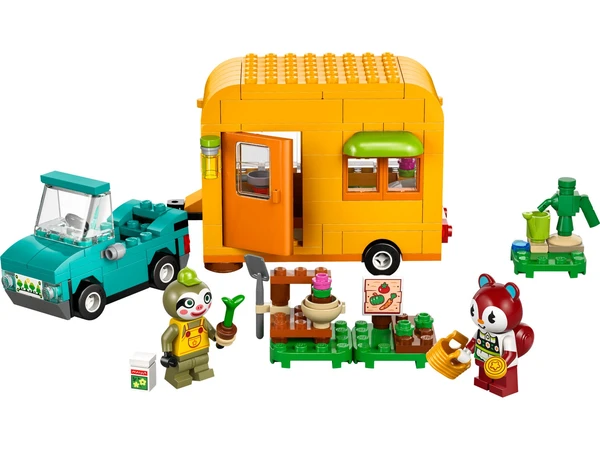 Caravane et stand de jardinage de Racine 77054 | Animal Crossing™ | Boutique LEGO® officielle FR