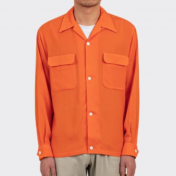 Haversack : Surchemise Col Ouvert : Orange