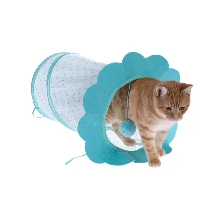 TIAKI Tunnel à fleurs pour chat ► Acheter pas che ✔