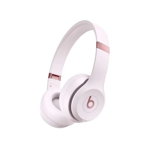 beats Solo 4 – Casque Supra-auriculaire sans Fil Bluetooth, Apple et Android Compatible, 50 Heures d’autonomie - Rose pâle