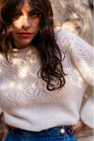 PULL LOLKA ÉCRU