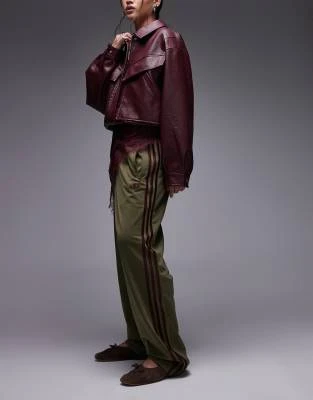 adidas Originals - Firebird - Pantalon de survêtement - Olive et bordeaux