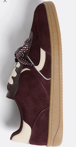  Baskets Bordeaux cuir 