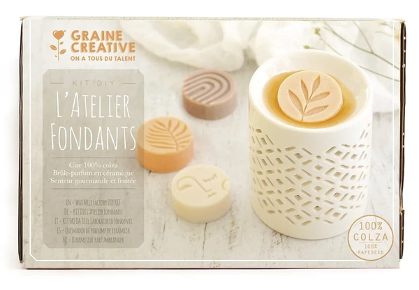 Kit de Bougies DIY Graine Créative - L'atelier fondants