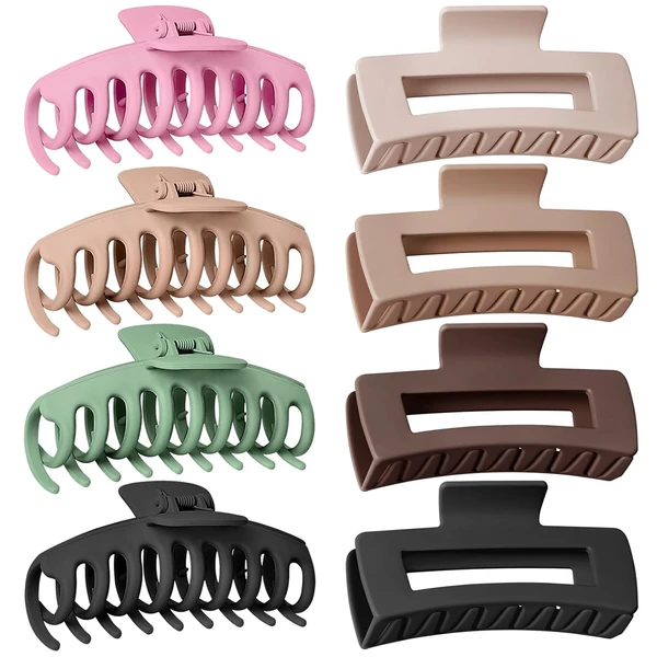 TOCESS | 8 Pack Big Hair Claw Clips