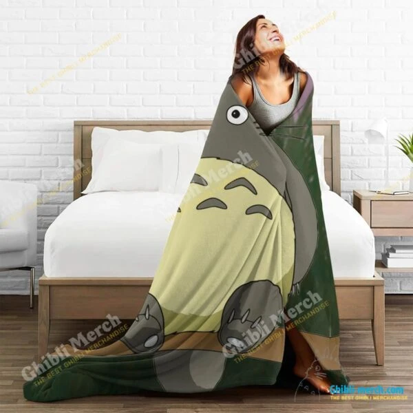 My Neighbor Totoro Throw Blanket For Sale - Ghibli Merch Store - Official Studio Ghibli Merchandise