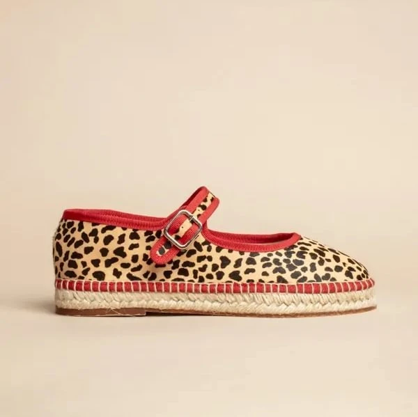 Espadrilles Bellagio - Cuir Leopard