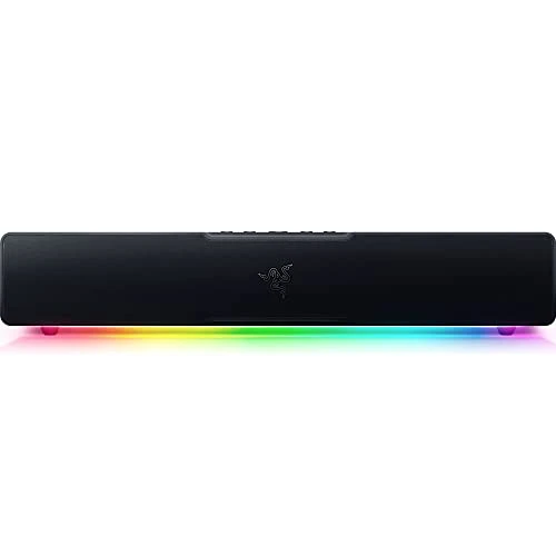 Razer Leviathan V2 X - Barre de Son de Gaming pour PC (avec Haut-parleurs Large Bande, Format Bureau Compact, Alimentation et Transmission Audio par USB Type-C, Bluetooth 5.0) Noir