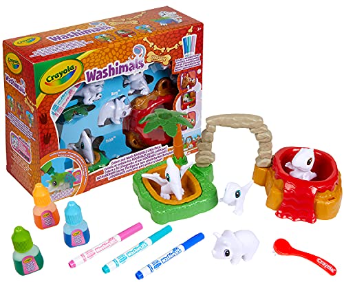Crayola Washimal Dinosaur - Kit Créatif De Coloriage, Feutres De Couleurs Et Figurines A Colorier Ambiance Prehistoire Age Conseille A Partir De 3 Ans 12dcefea Efe6 4f8e 9ea3 36db0746fcae