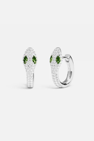 Boucles d'Oreilles Kaa - Argent