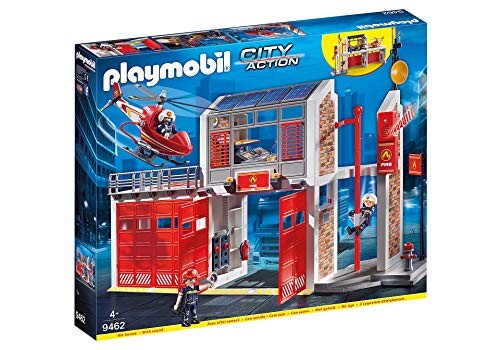 Playmobil - Caserne de pompiers avec hélicoptère - 9462