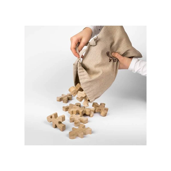 Jeu libre en bois Flockmen Mega Flock - 100 pièces