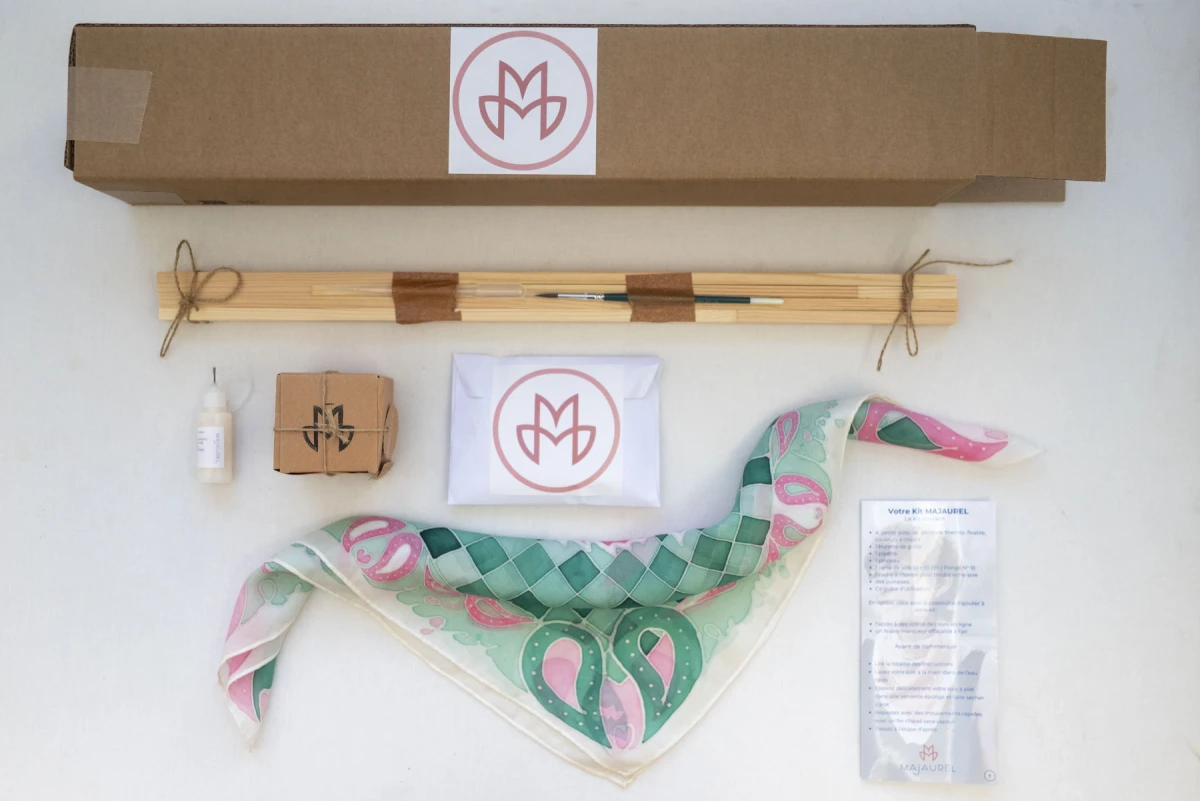COFFRET Je peins mon foulard en soie