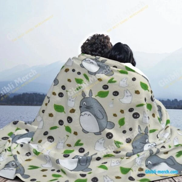Totoro Blanket Pattern Lightweight And Super Soft - Ghibli Merch Store - Official Studio Ghibli Merchandise