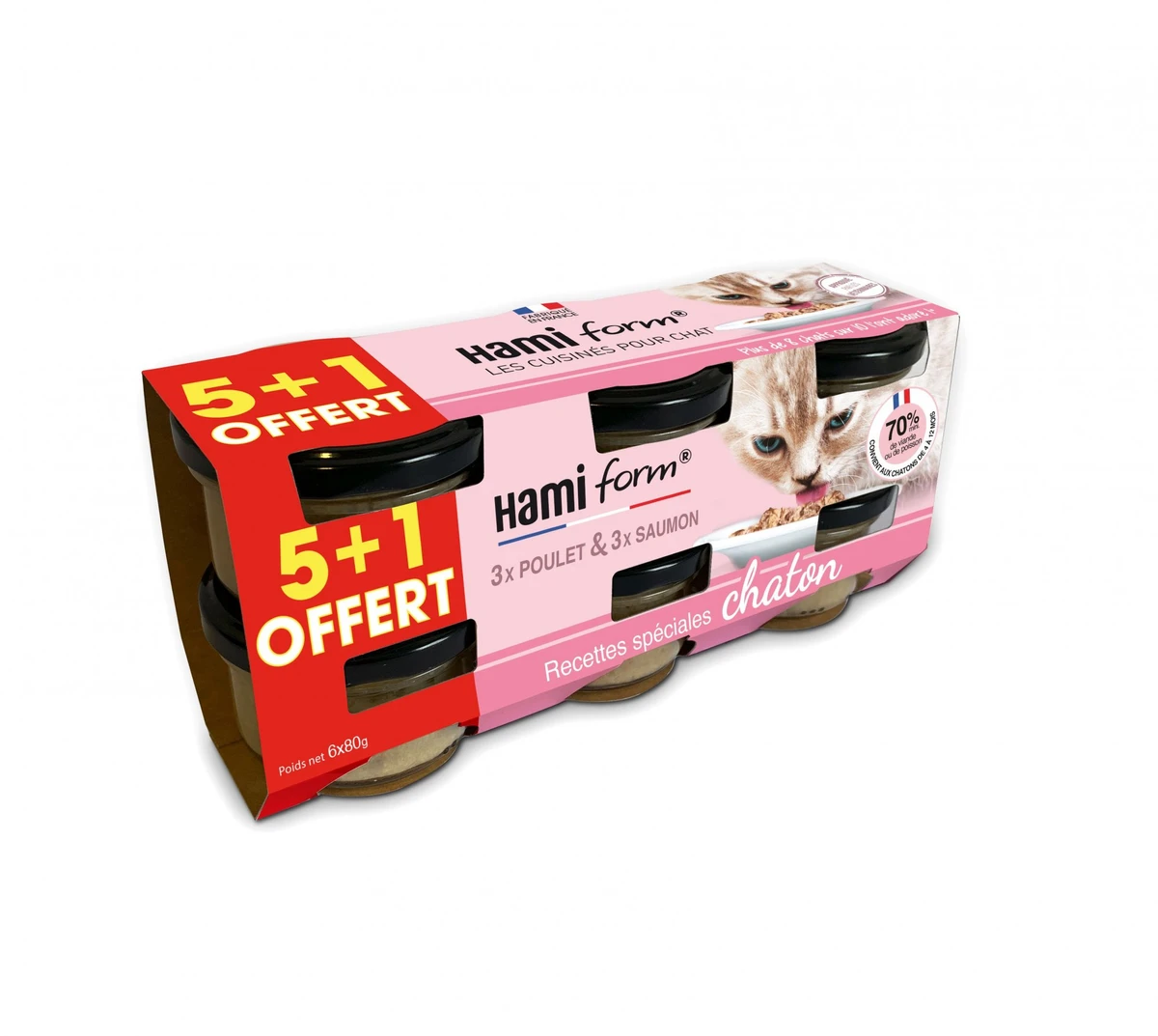 HAMIFORM Les Cuisinés pour Chaton pack 5+1 OFFERTE