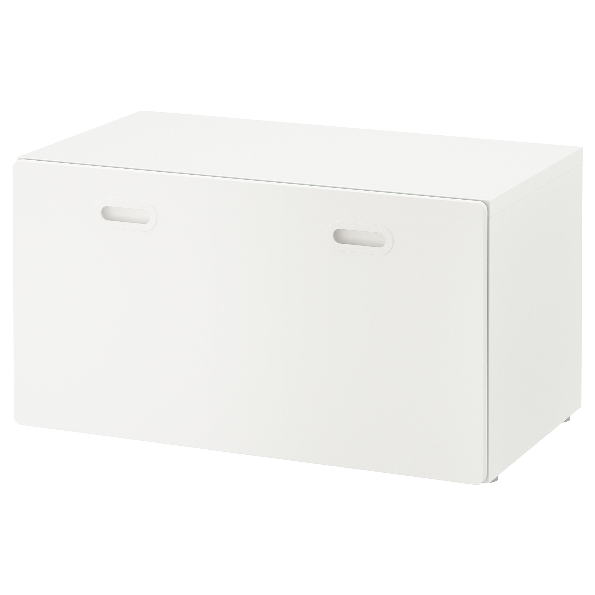 SMÅSTAD Banc avec rangement jouets, blanc/gris, 90x52x48 cm - IKEA