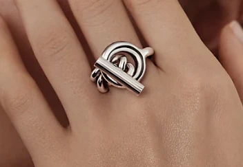 Bague croisette grand modele