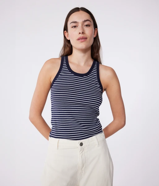 Débardeur Femme l'Iconique en coton rayé