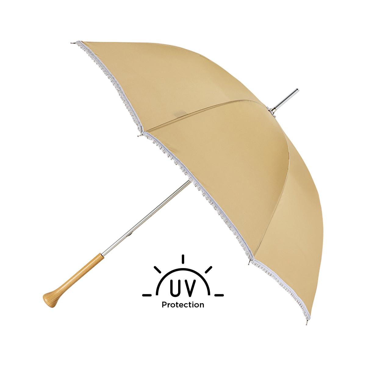 Ombrelle Femme DELICACY BEIGE Piganiol Fabrication France