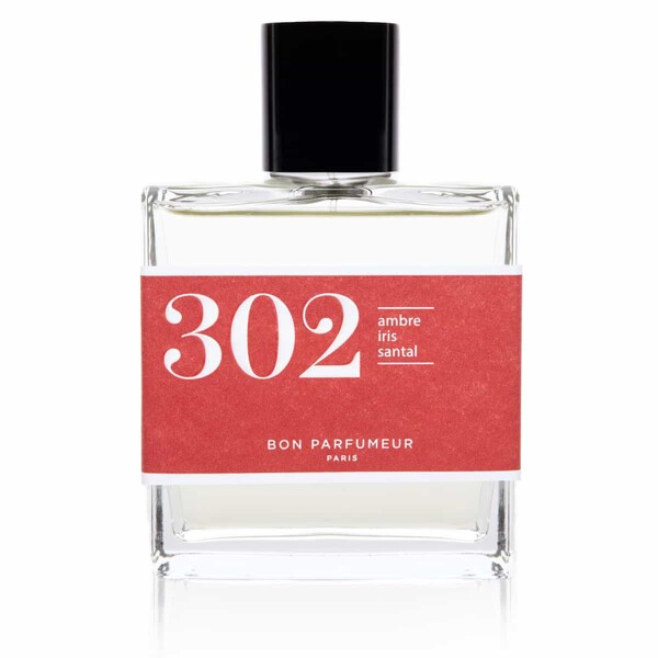 Eau de parfum 302 à l'ambre, iris et bois de santal