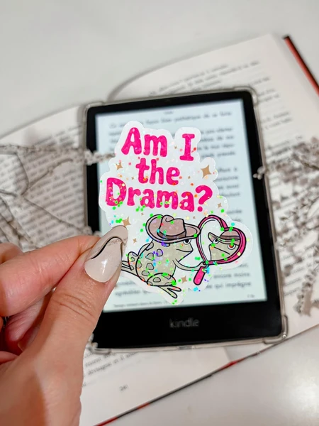 Kindle Sticker Funny Kobo Decor Romantasy E-Reader Holographic Sticker Bookish Laptop Vinyl Sticker Kindle Accessories Booklover Gift