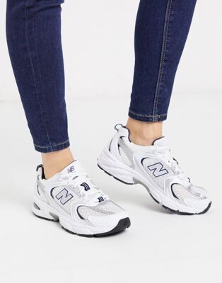 New Balance - 530 - Baskets - Blanc/argenté/bleu | ASOS