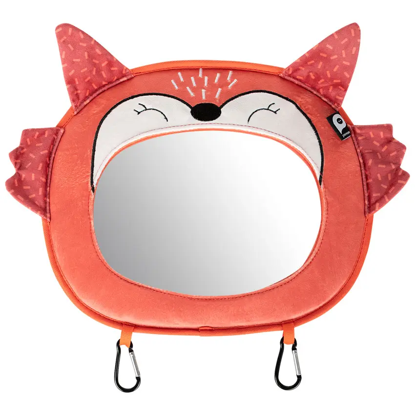 Grand miroir de voiture renard