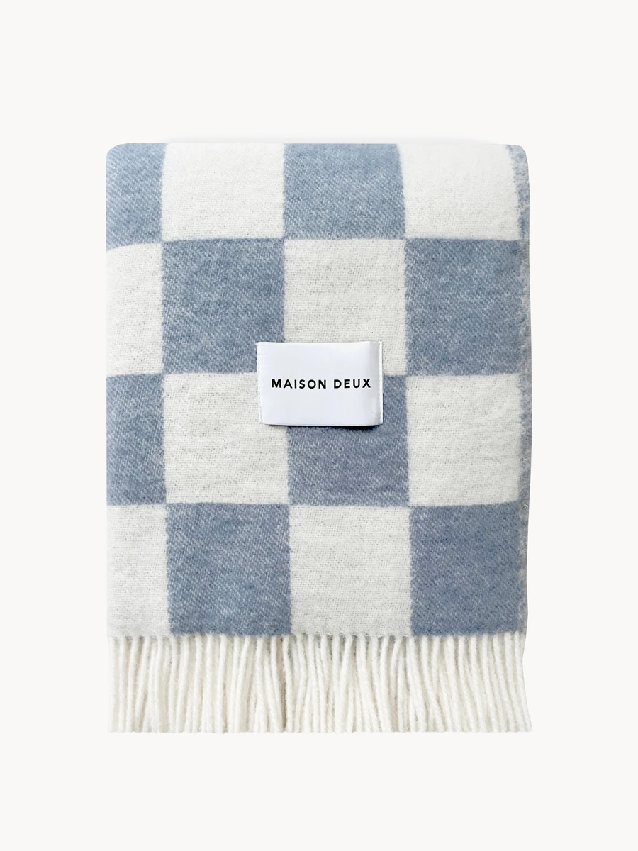 Plaid en laine à carreaux Checkerboard | Westwing