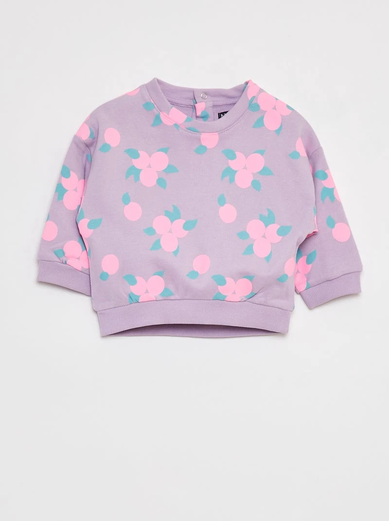 Sweat à col rond avec print