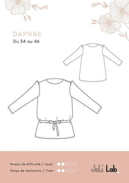 Blouse/Robe Daphne - Patron Couture PDF