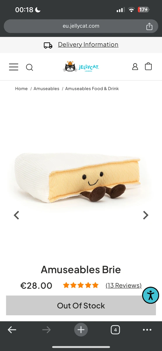 Brie jellycat