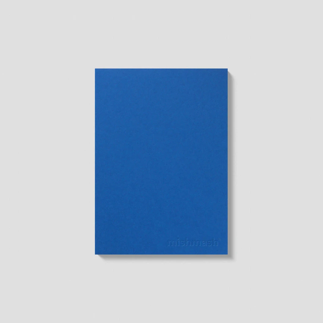 mishmash - carnet naked a5 - bleu cobalt