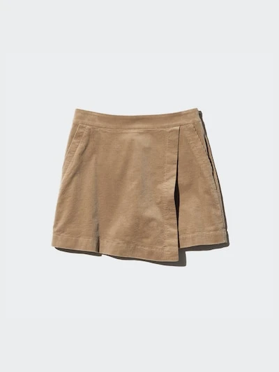 Jupe-Short en Velours Côtelé